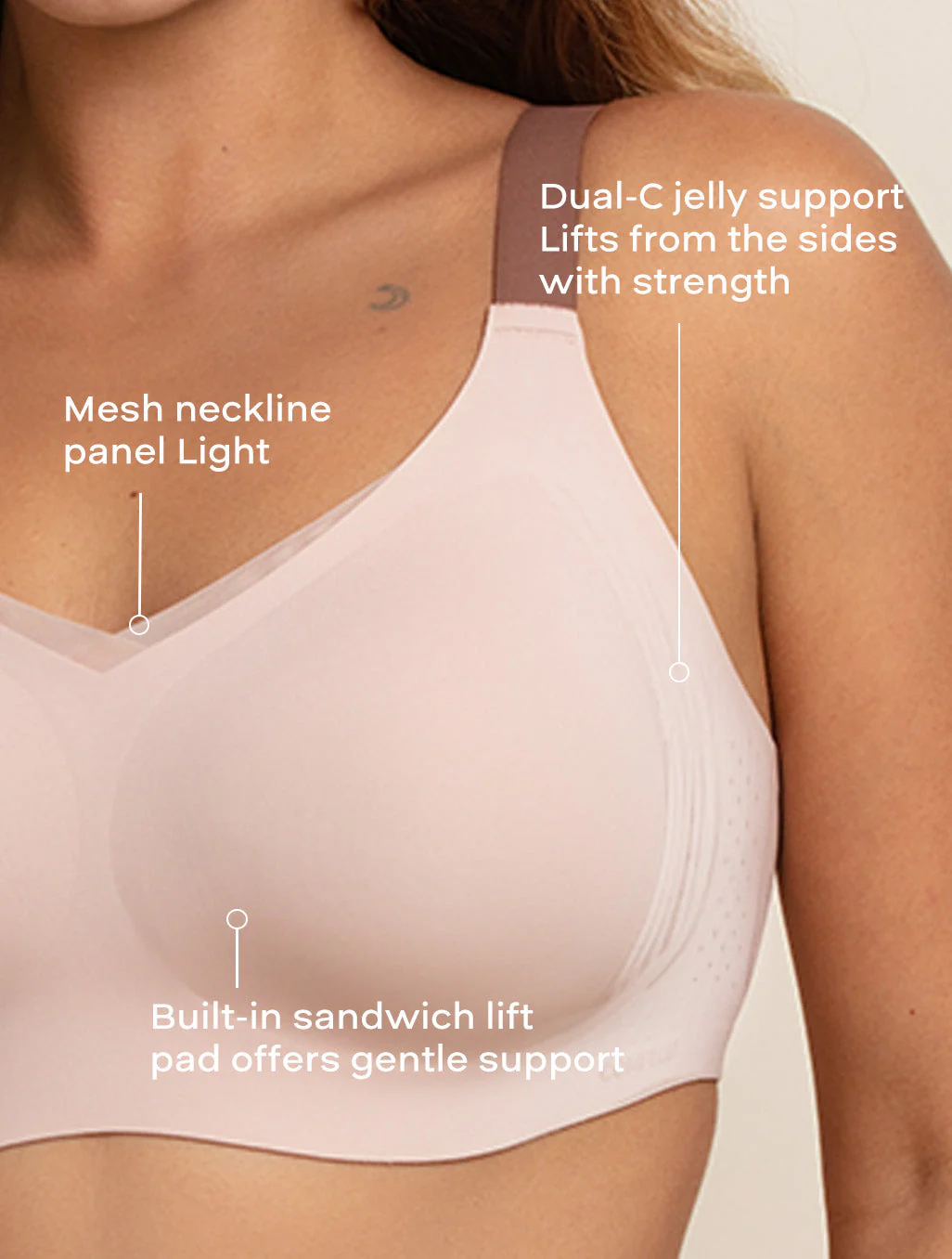 Zero Gravity Sculpt Plunge Mesh Bra - Image 20
